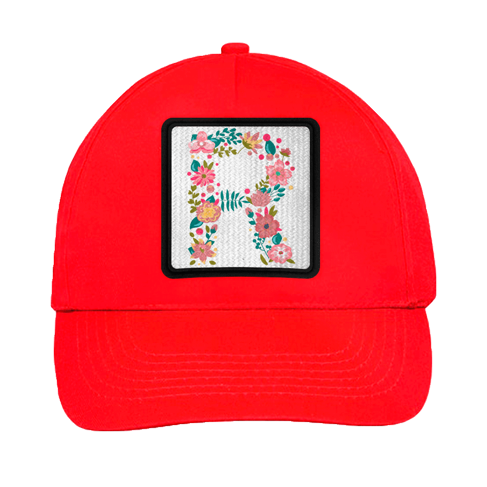 Gorra infantil con parche Letra R