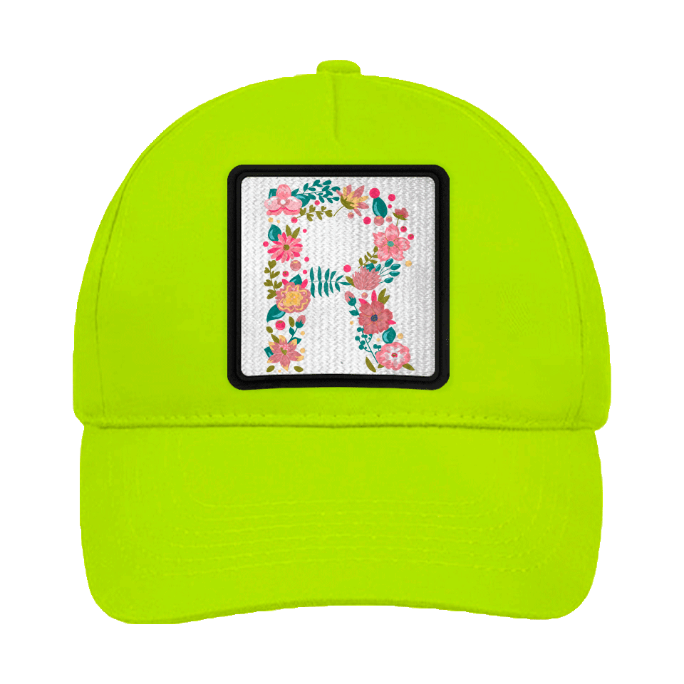 Gorra infantil con parche Letra R