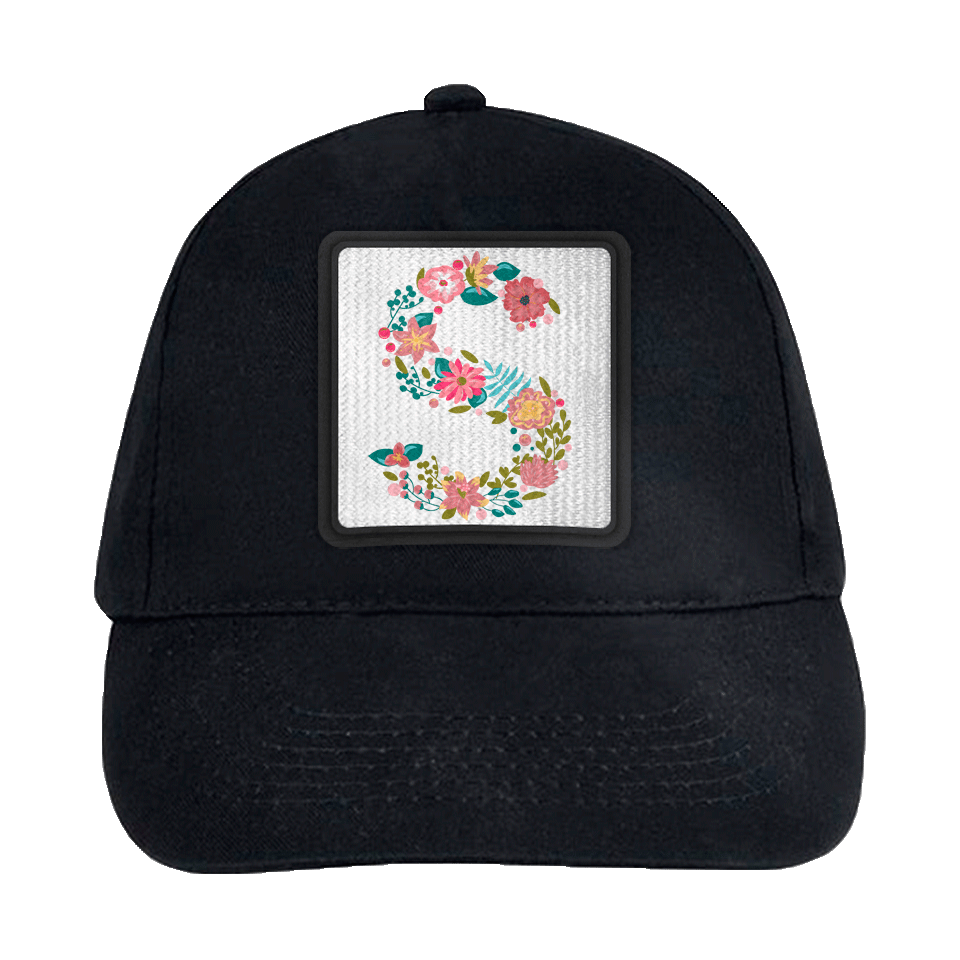 Gorra infantil con parche Letra S