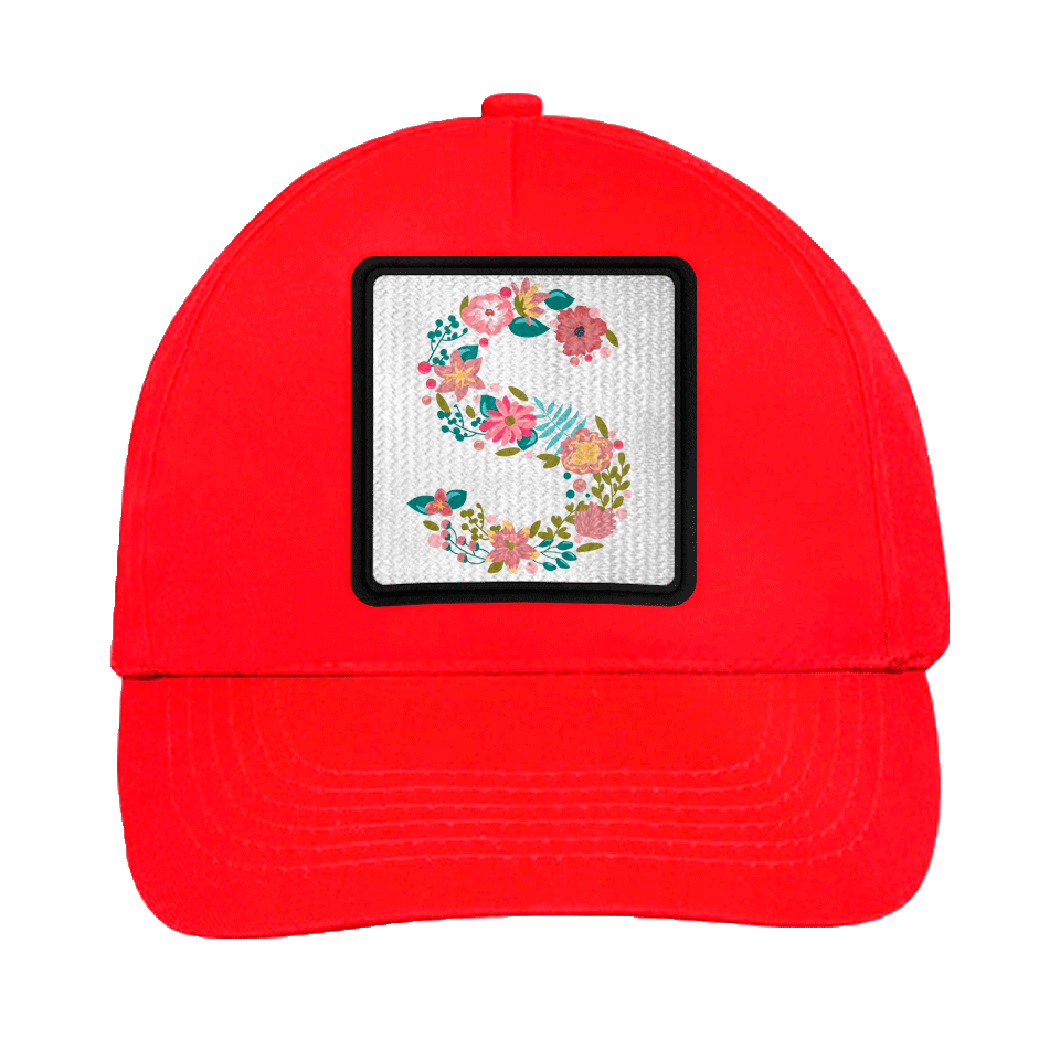 Gorra infantil con parche Letra S