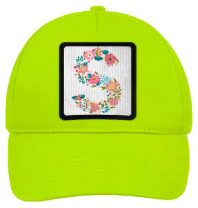 Gorra infantil con parche Letra S