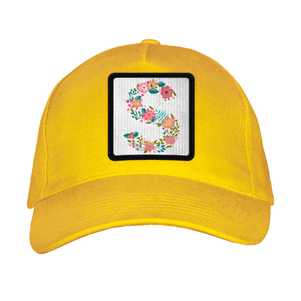 Gorra adulto con parche Letra S