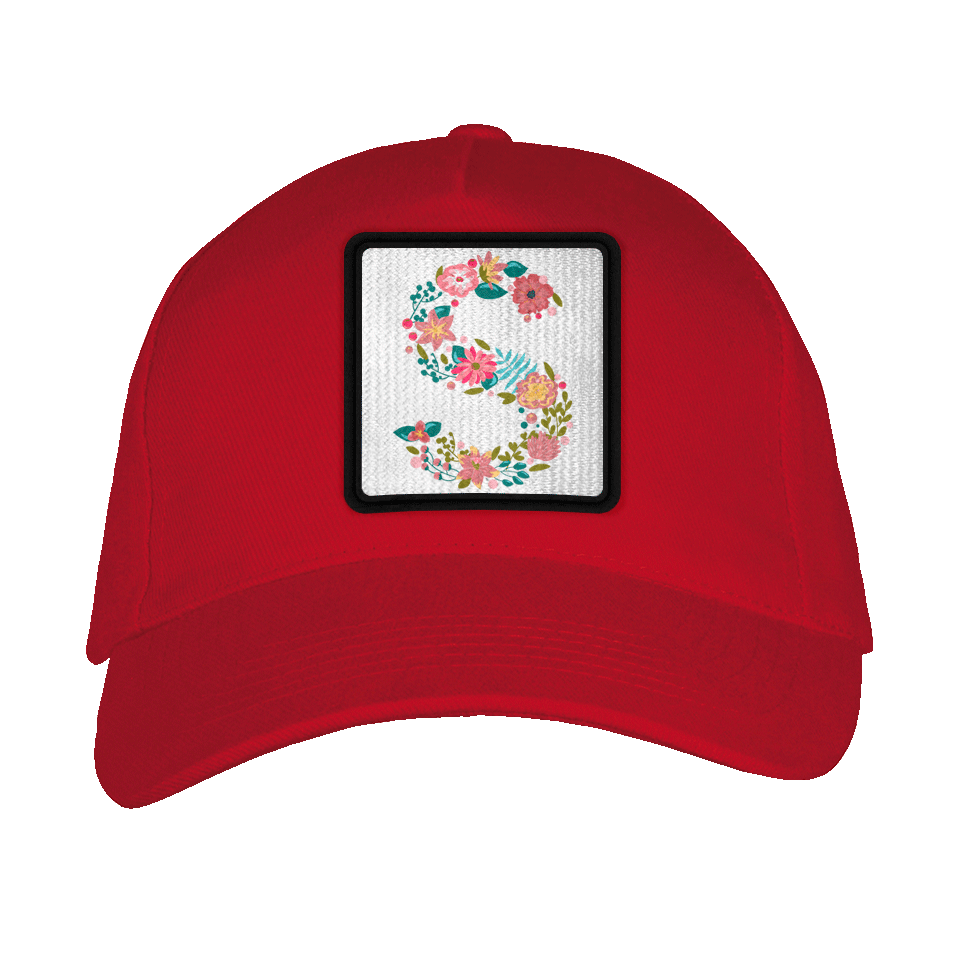 Gorra adulto con parche Letra S