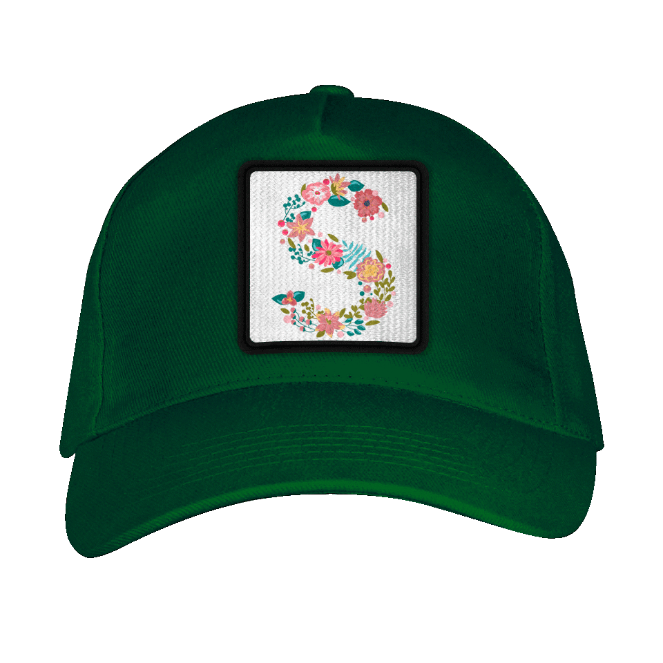 Gorra adulto con parche Letra S