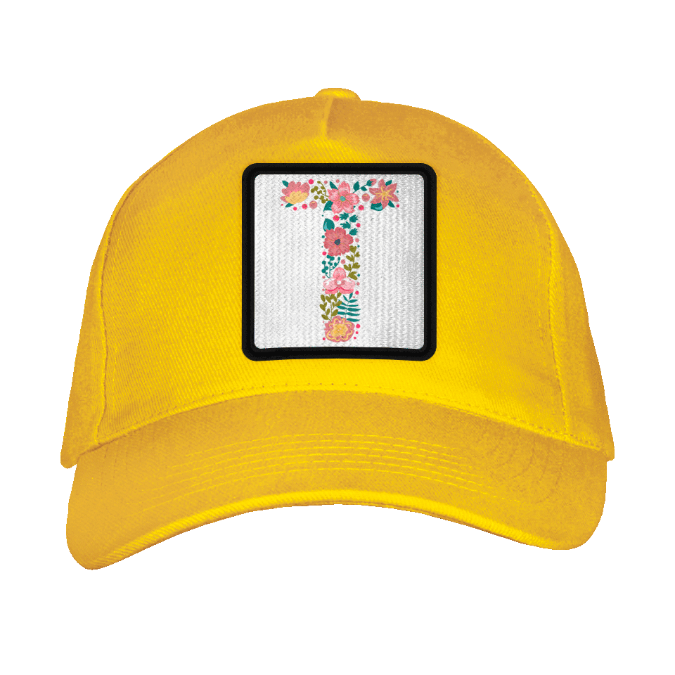 Gorra adulto con parche Letra T