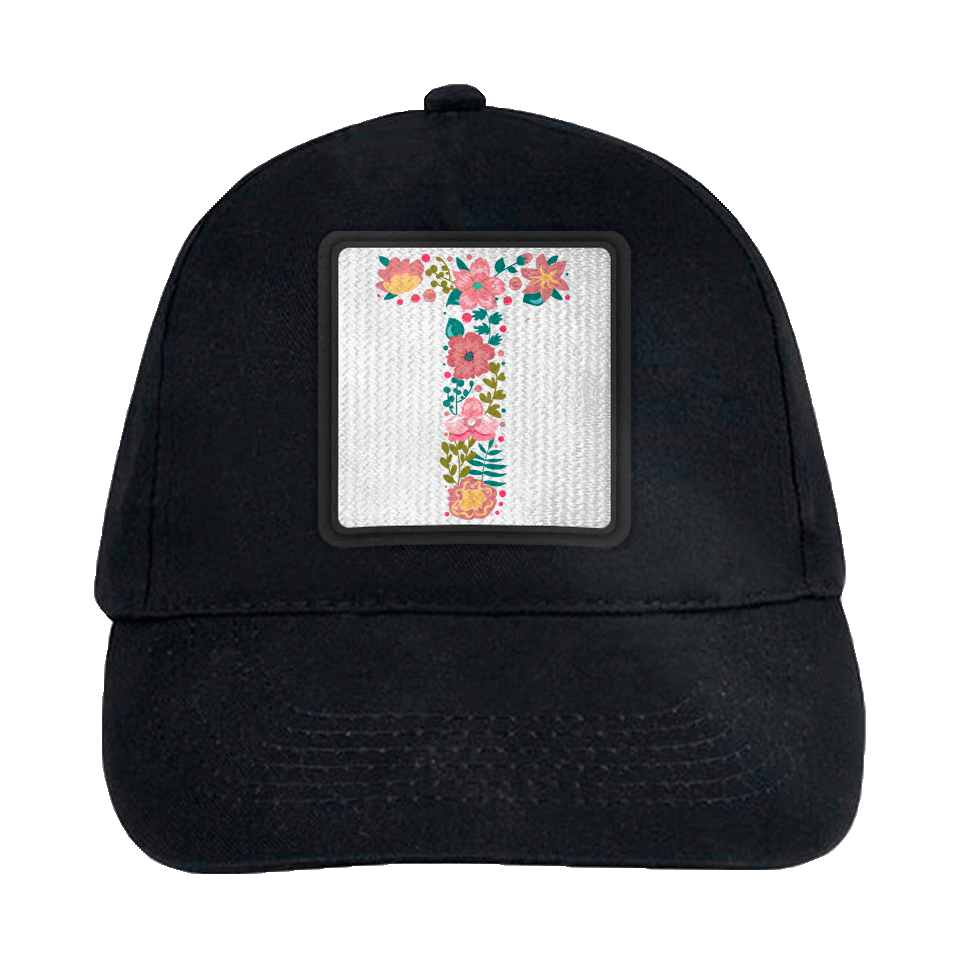 Gorra infantil con parche Letra T