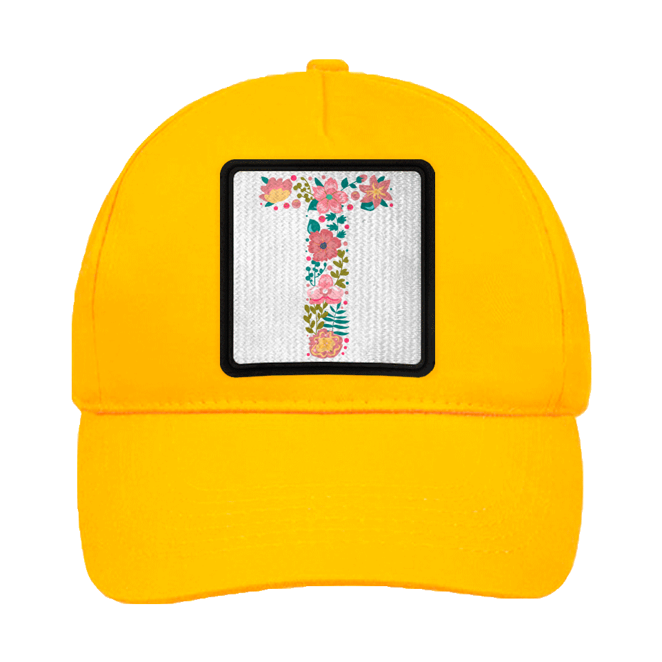 Gorra infantil con parche Letra T
