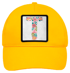 Gorra infantil con parche Letra T