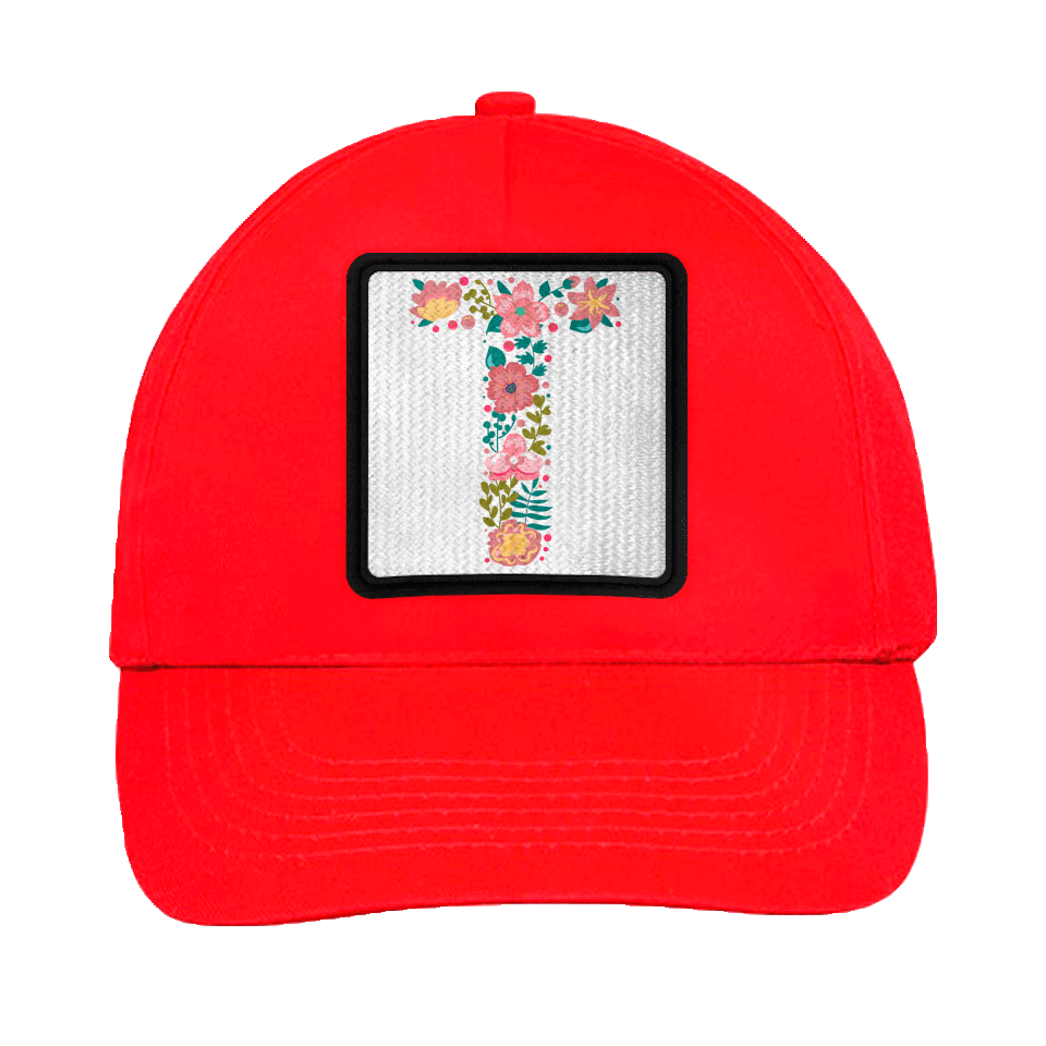 Gorra infantil con parche Letra T