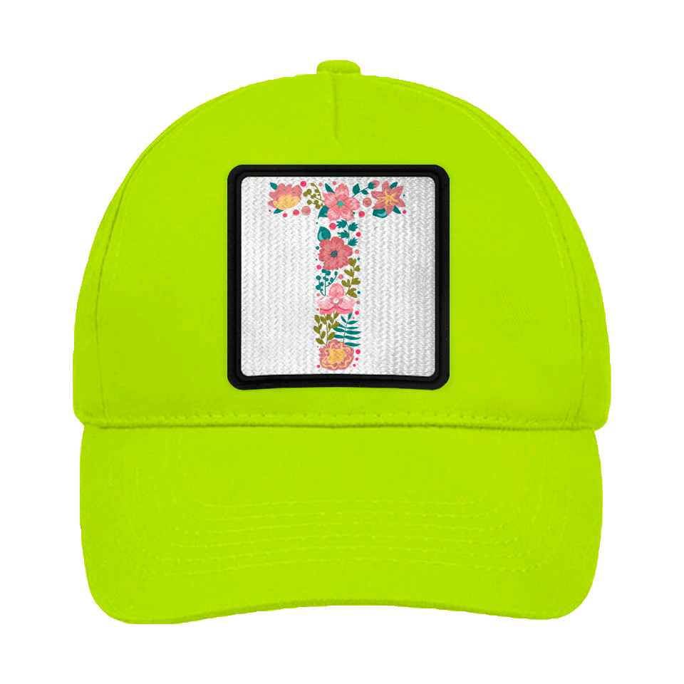 Gorra infantil con parche Letra T