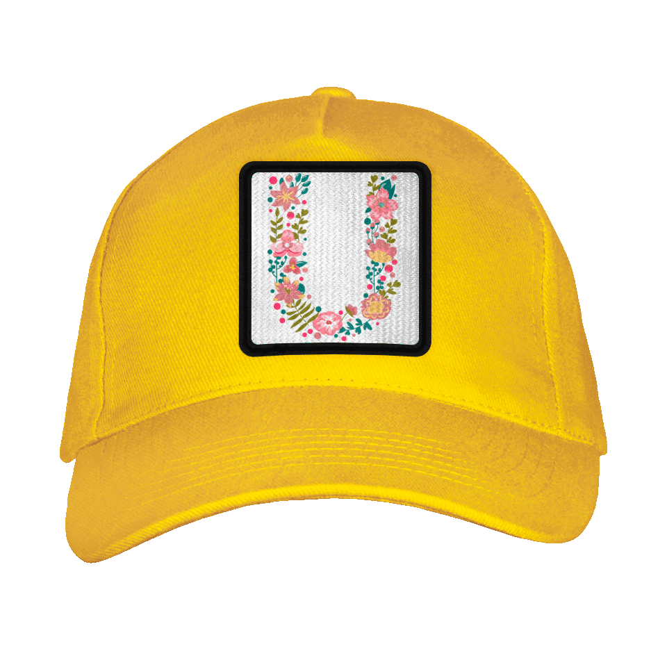 Gorra adulto con parche Letra U