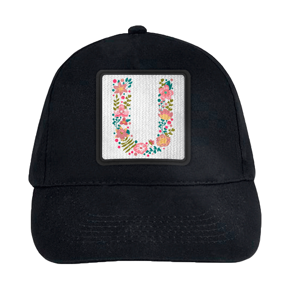 Gorra infantil con parche Letra U