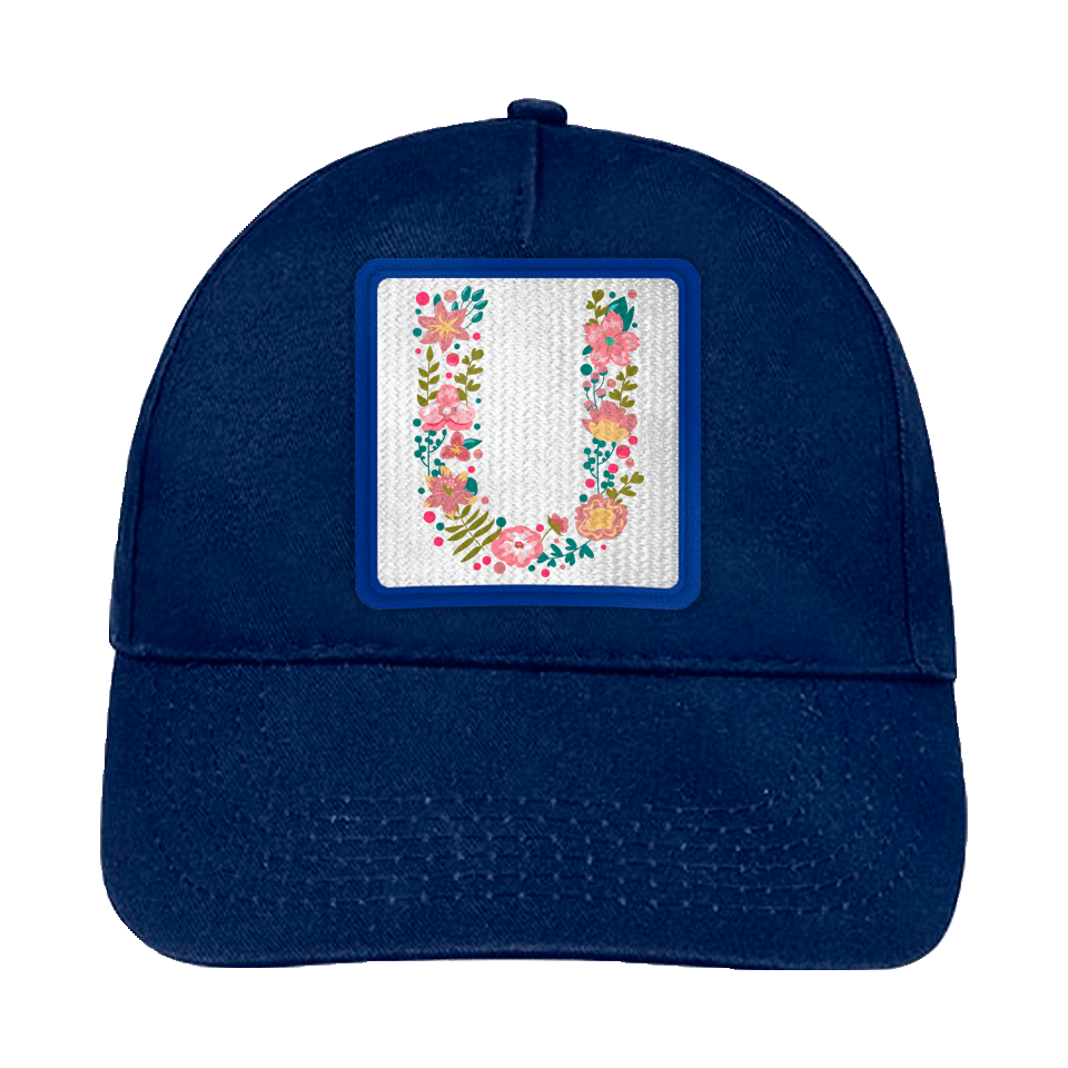 Gorra infantil con parche Letra U