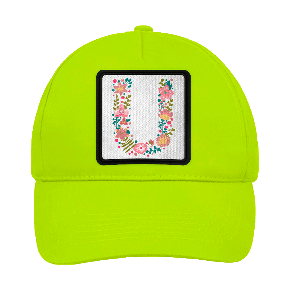 Gorra infantil con parche Letra U
