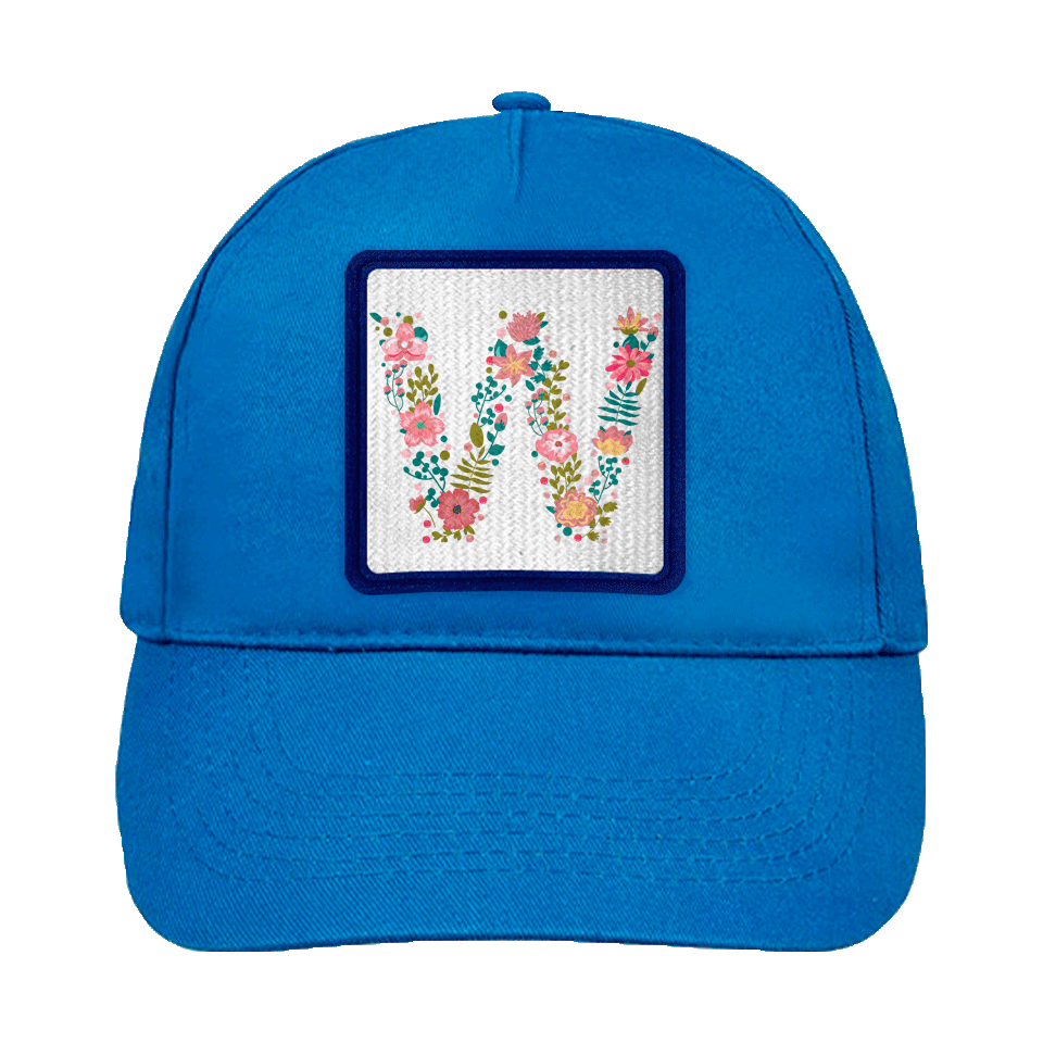 Gorra infantil con parche Letra W