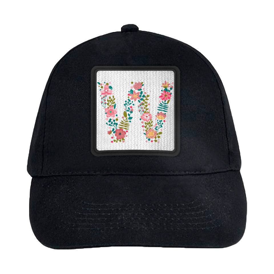 Gorra infantil con parche Letra W
