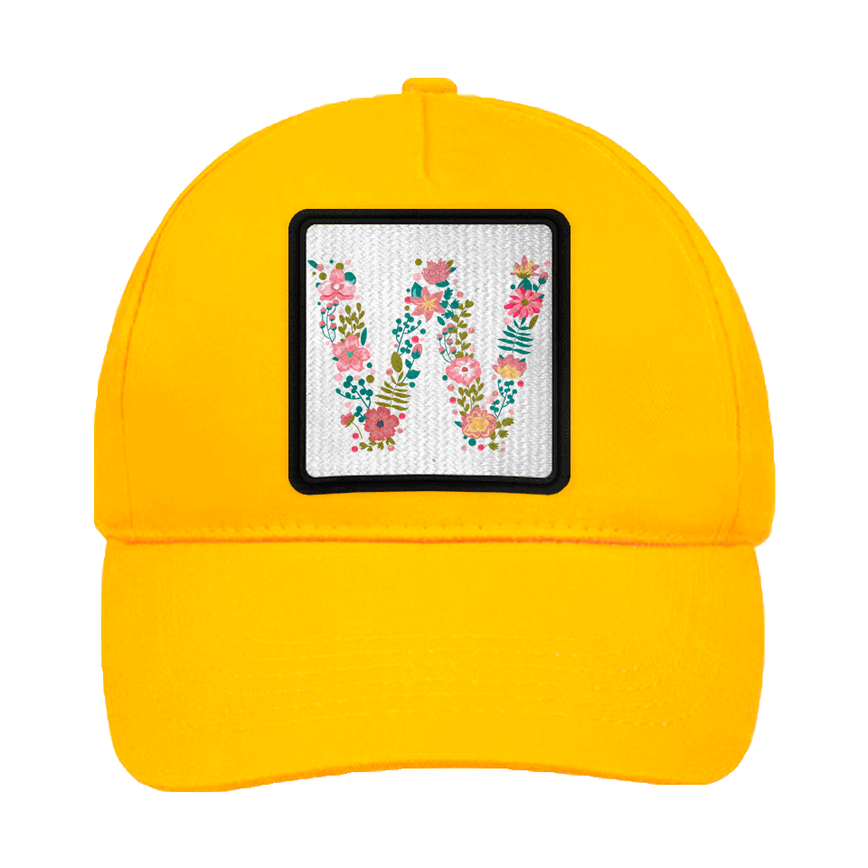 Gorra infantil con parche Letra W