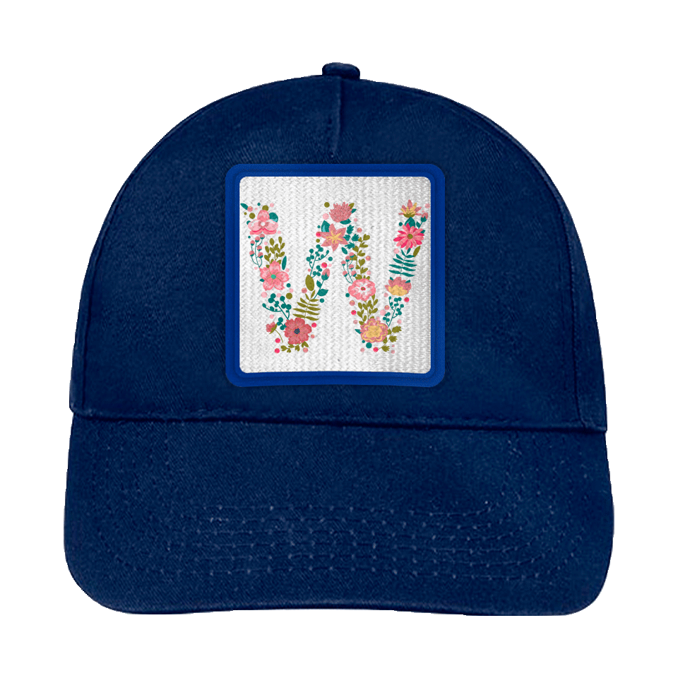 Gorra infantil con parche Letra W