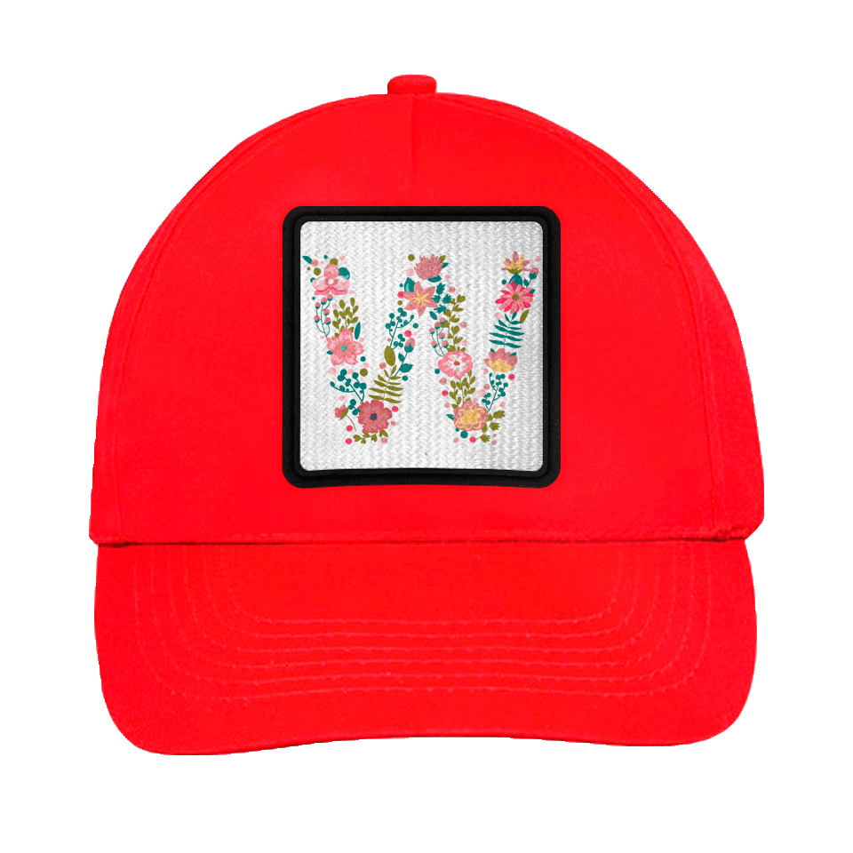 Gorra infantil con parche Letra W