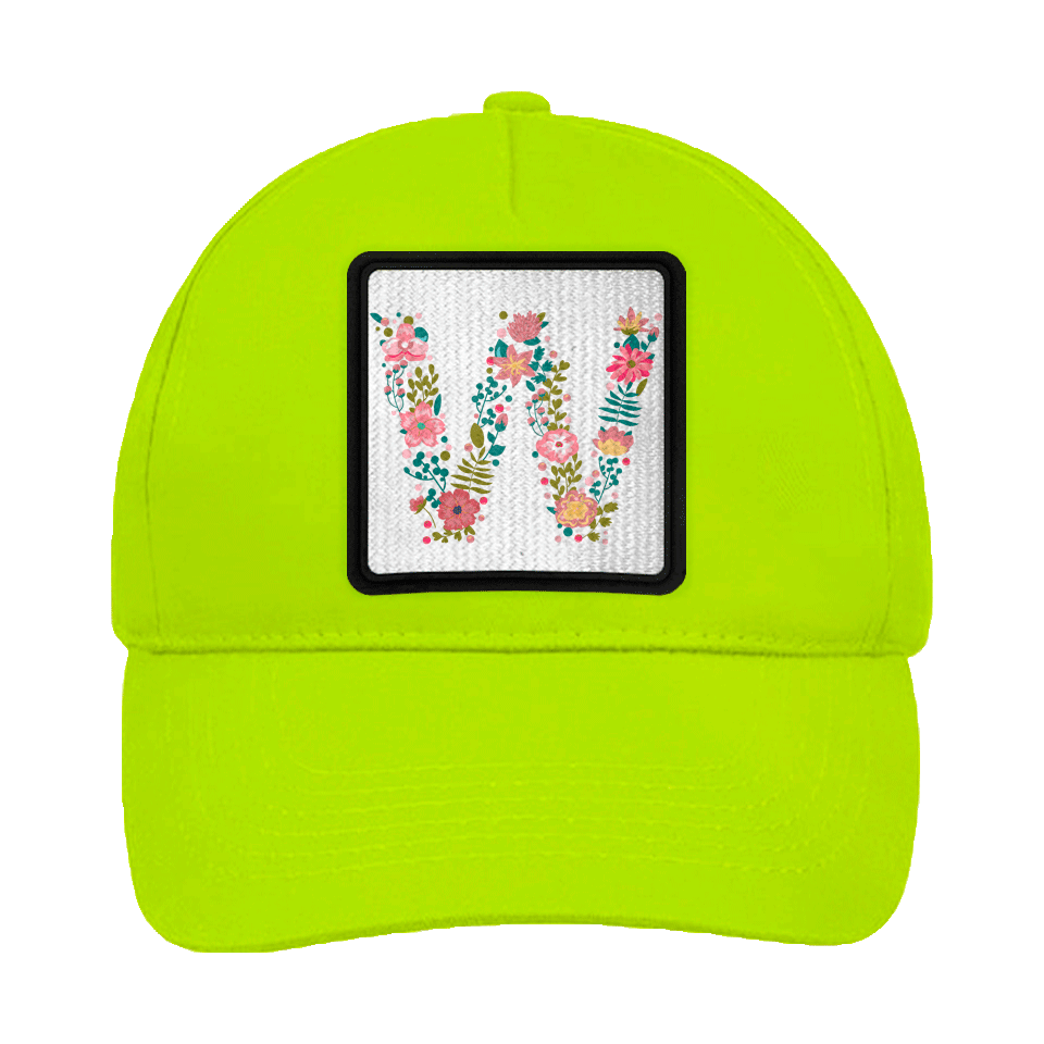Gorra infantil con parche Letra W