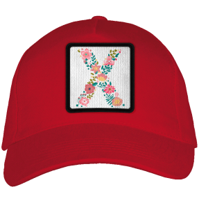 Gorra adulto con parche Letra X