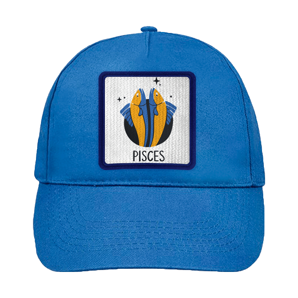Gorra infantil con parche Piscis