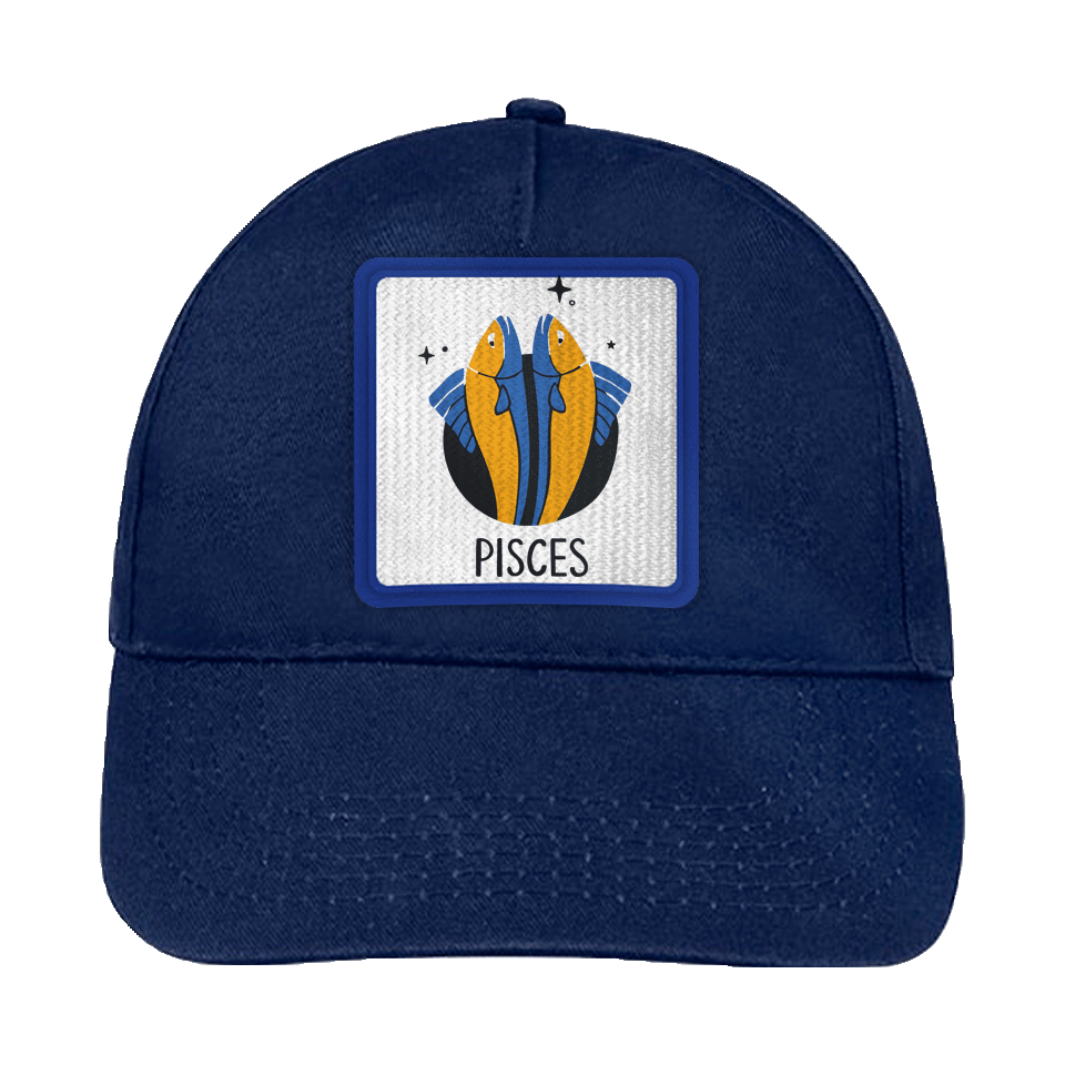 Gorra infantil con parche Piscis