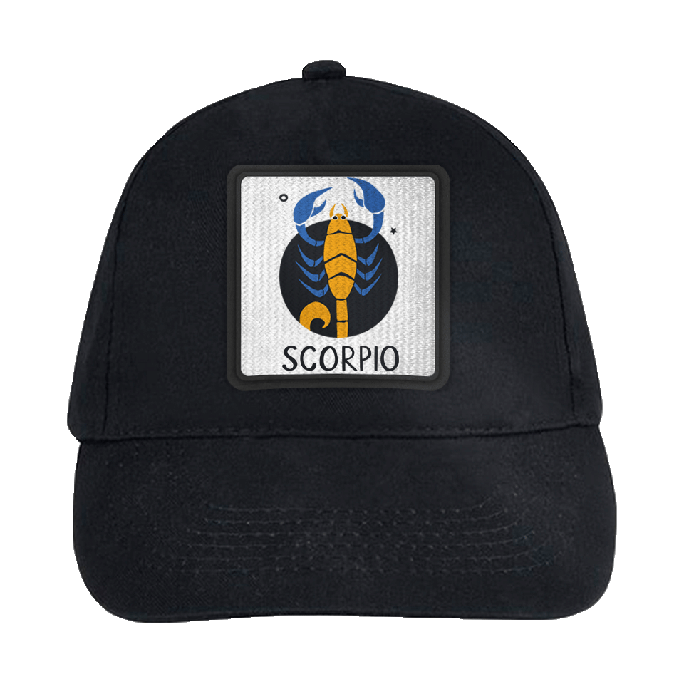 Gorra infantil con parche Escorpio