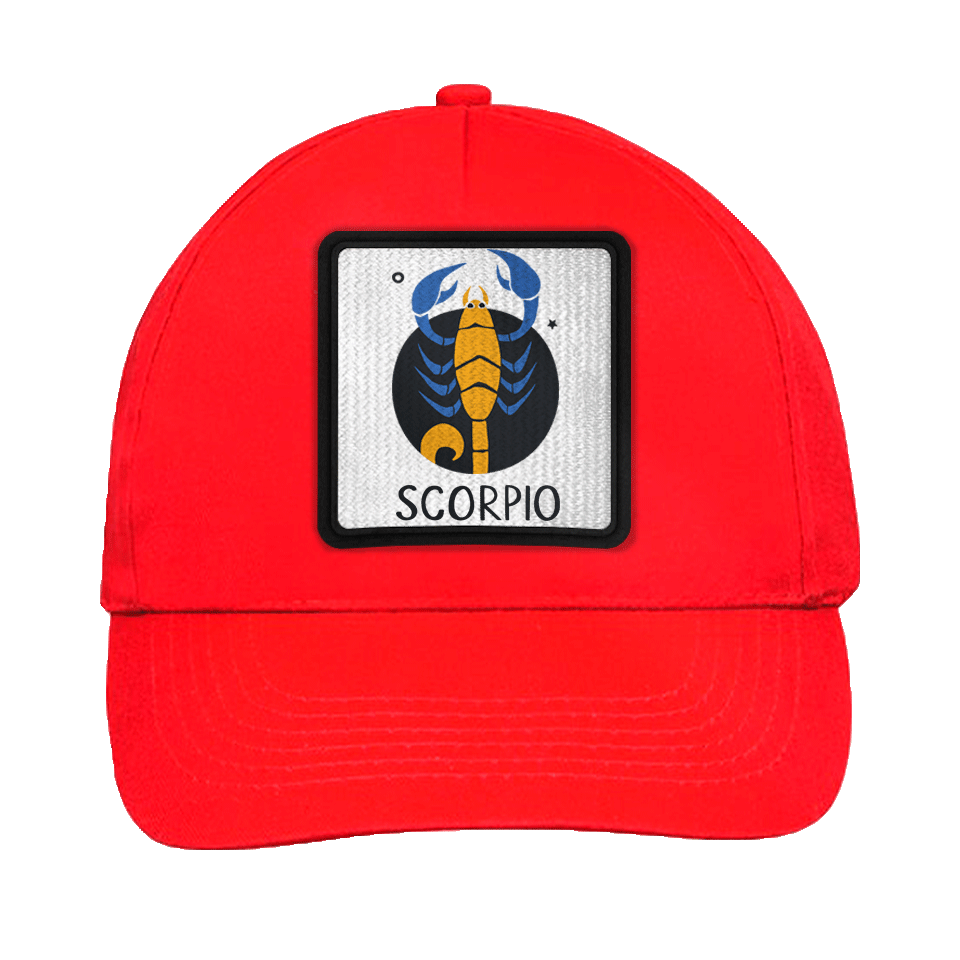 Gorra infantil con parche Escorpio