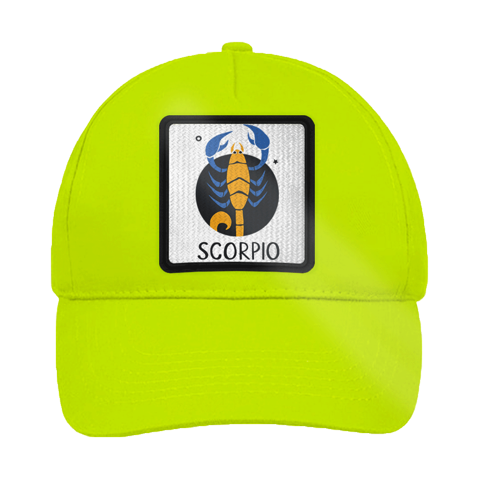 Gorra infantil con parche Escorpio