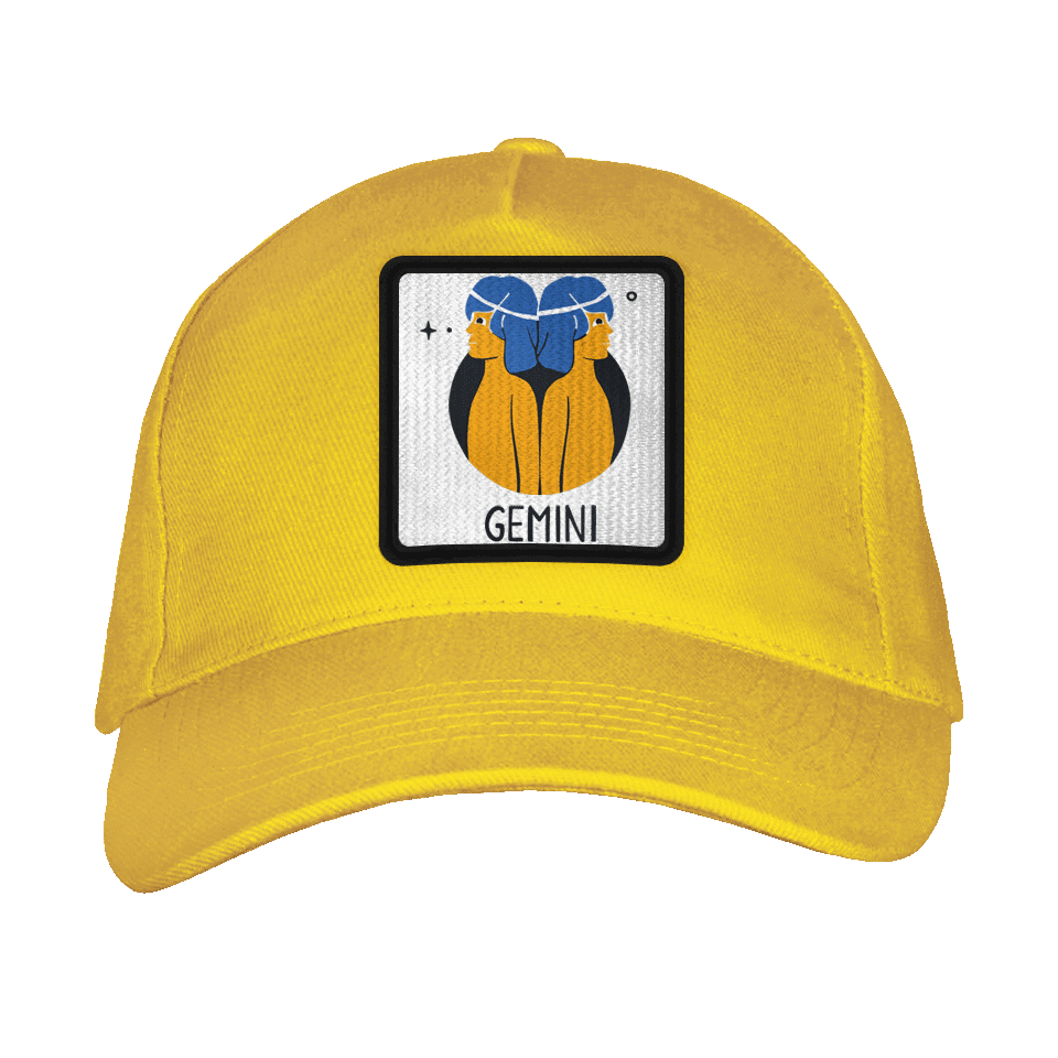 Gorra adulto con parche Géminis