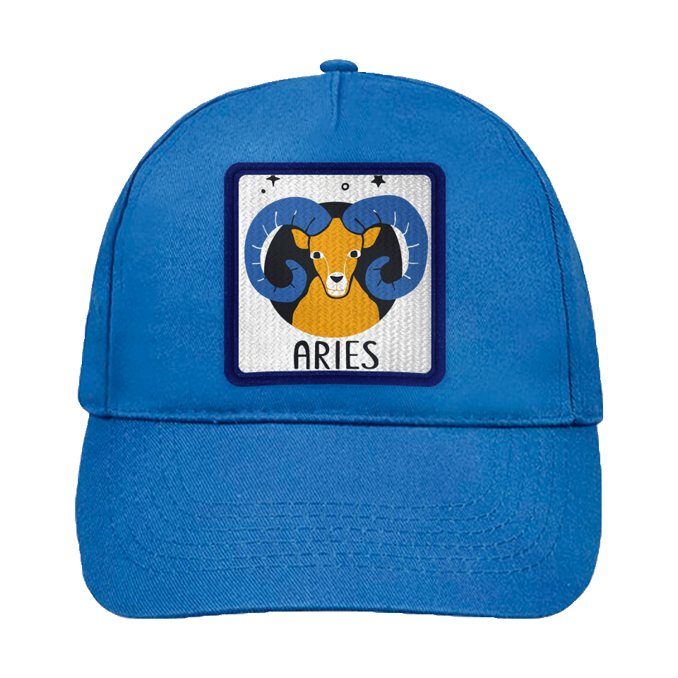 Gorra infantil con parche Aries