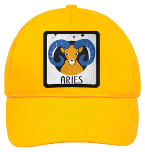 Gorra infantil con parche Aries