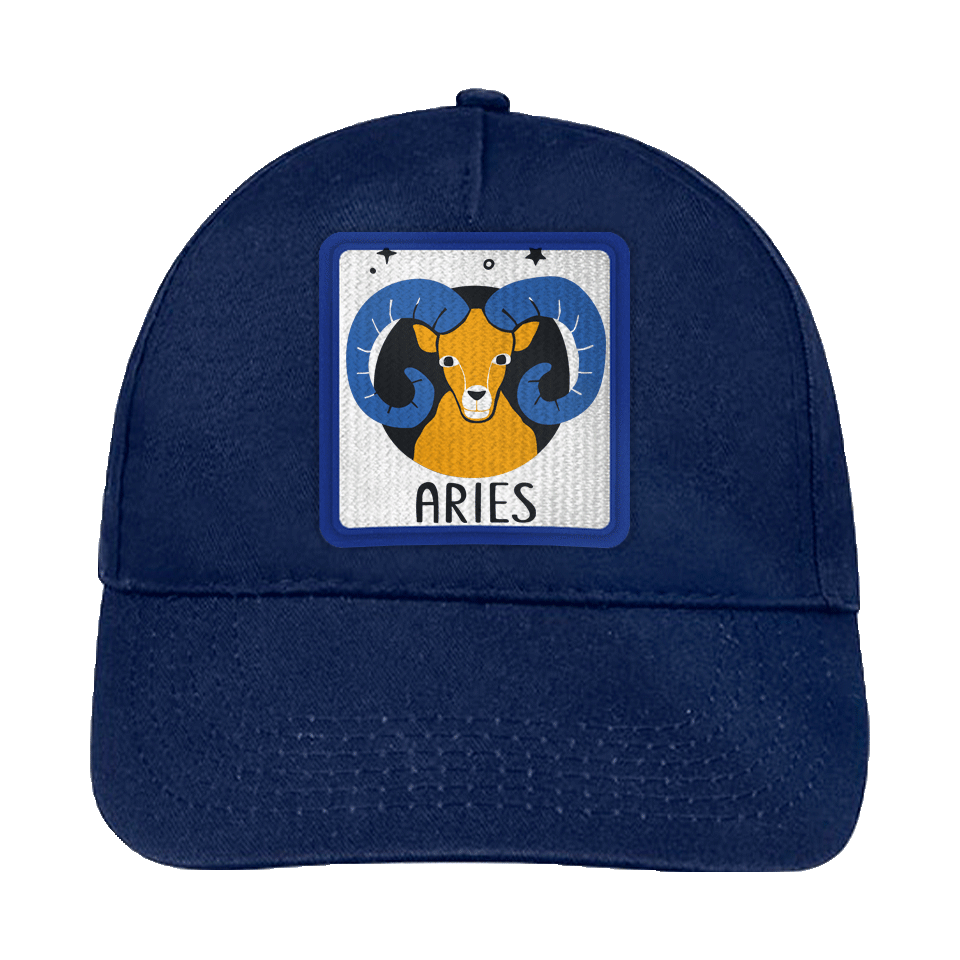 Gorra infantil con parche Aries