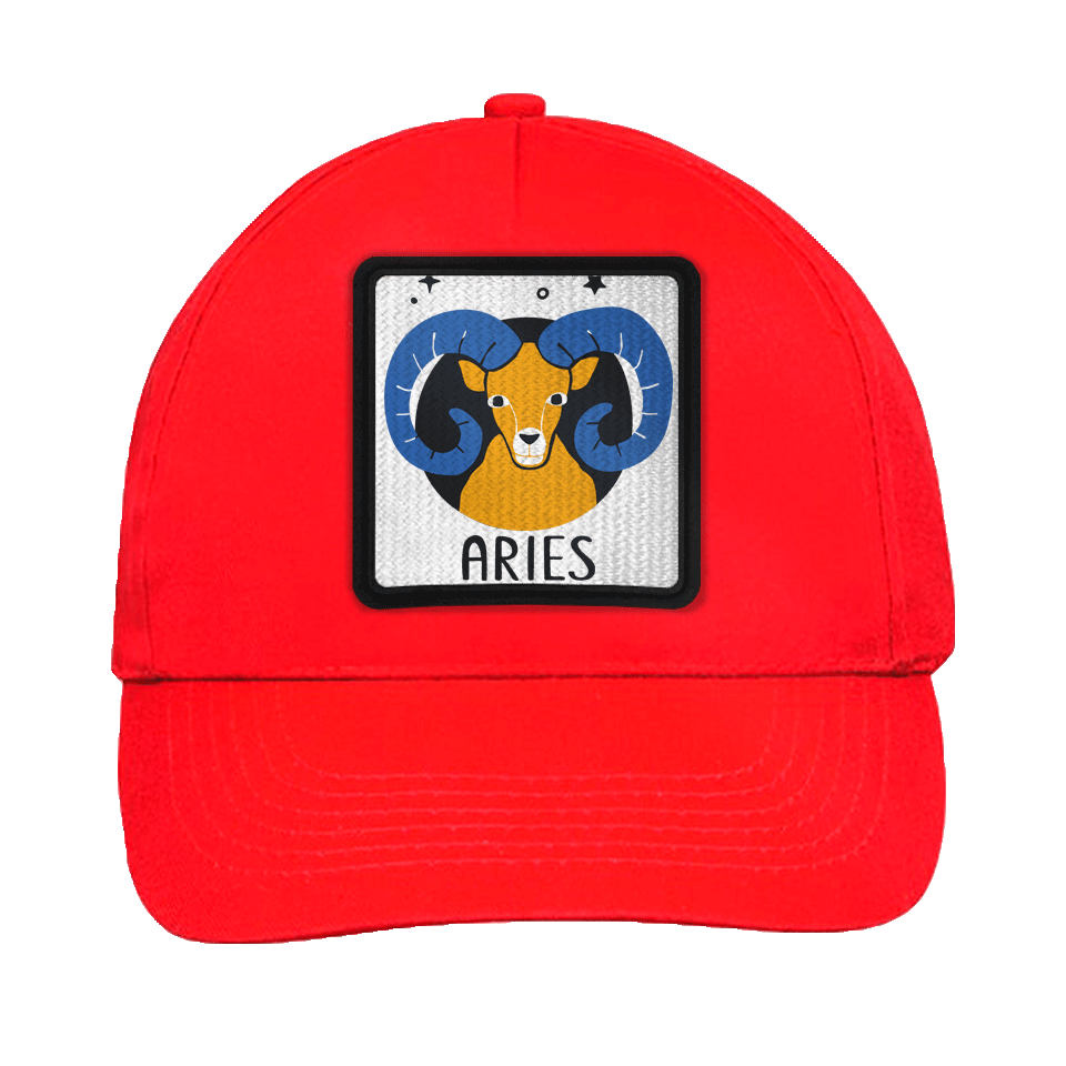Gorra infantil con parche Aries