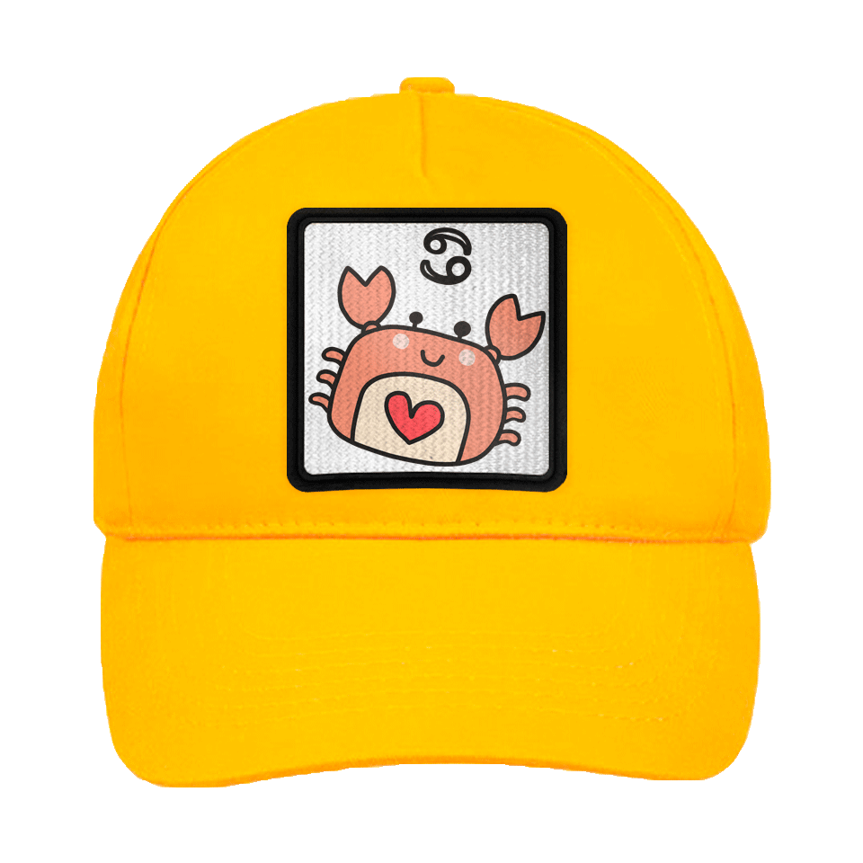 Gorra infantil con parche Dibujo Cáncer