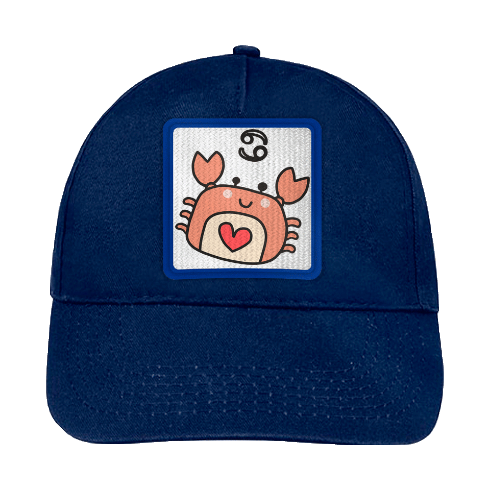 Gorra infantil con parche Dibujo Cáncer