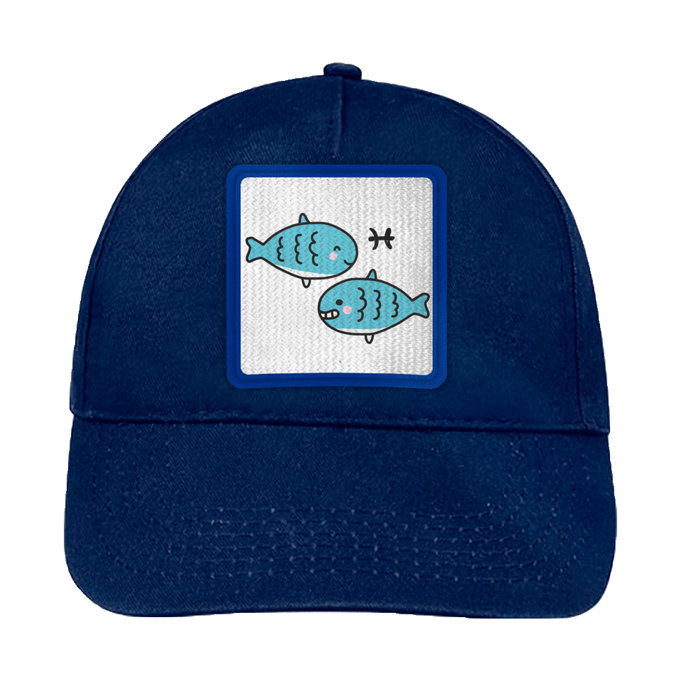 Gorra infantil con parche Dibujo Piscis