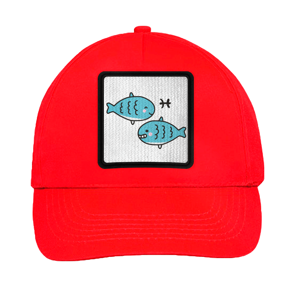 Gorra infantil con parche Dibujo Piscis