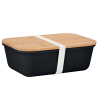 Fiambrera con tapa de bambú personalizada