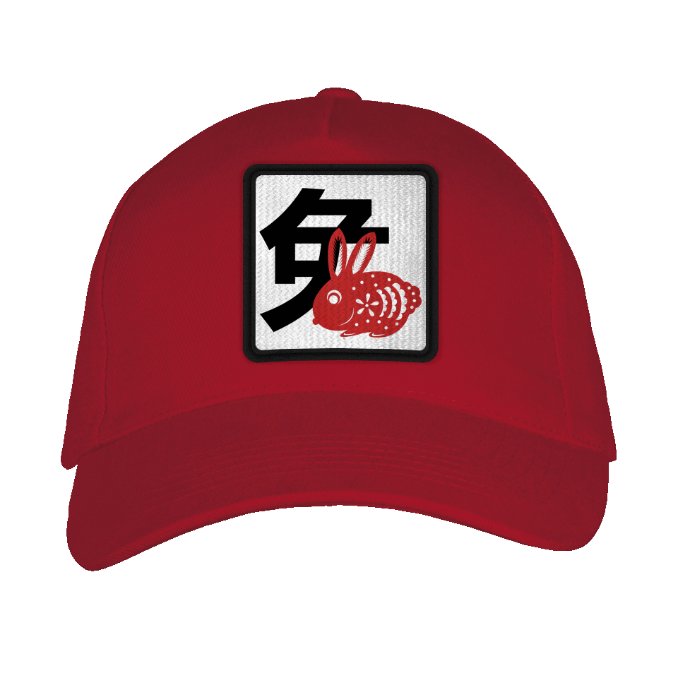 Gorra adulto con parche Año del Conejo