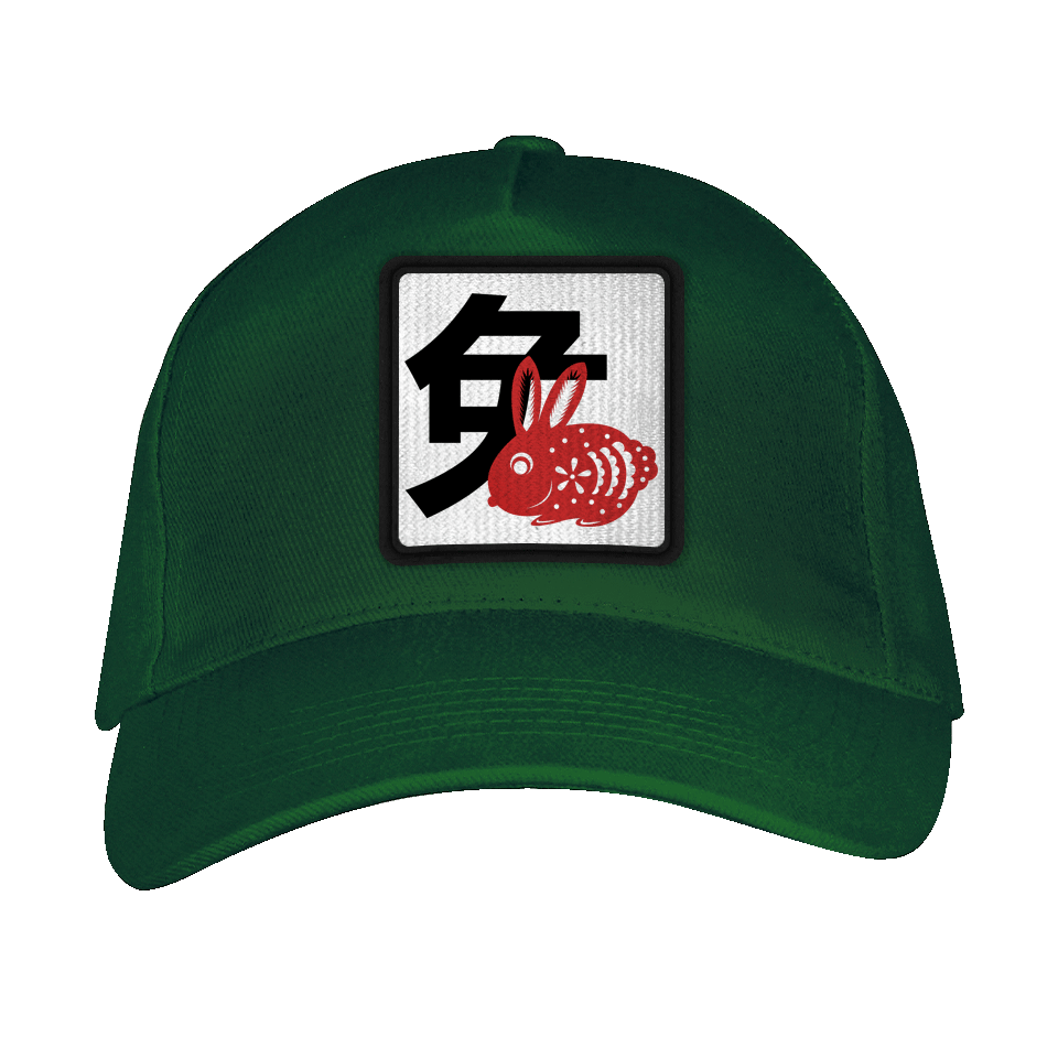 Gorra adulto con parche Año del Conejo