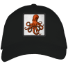 Gorra adulto con parche Pulpo