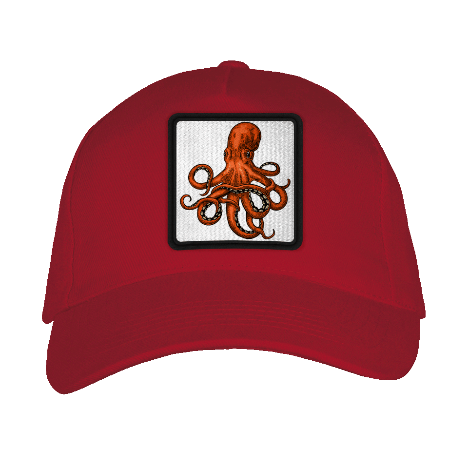 Gorra adulto con parche Pulpo