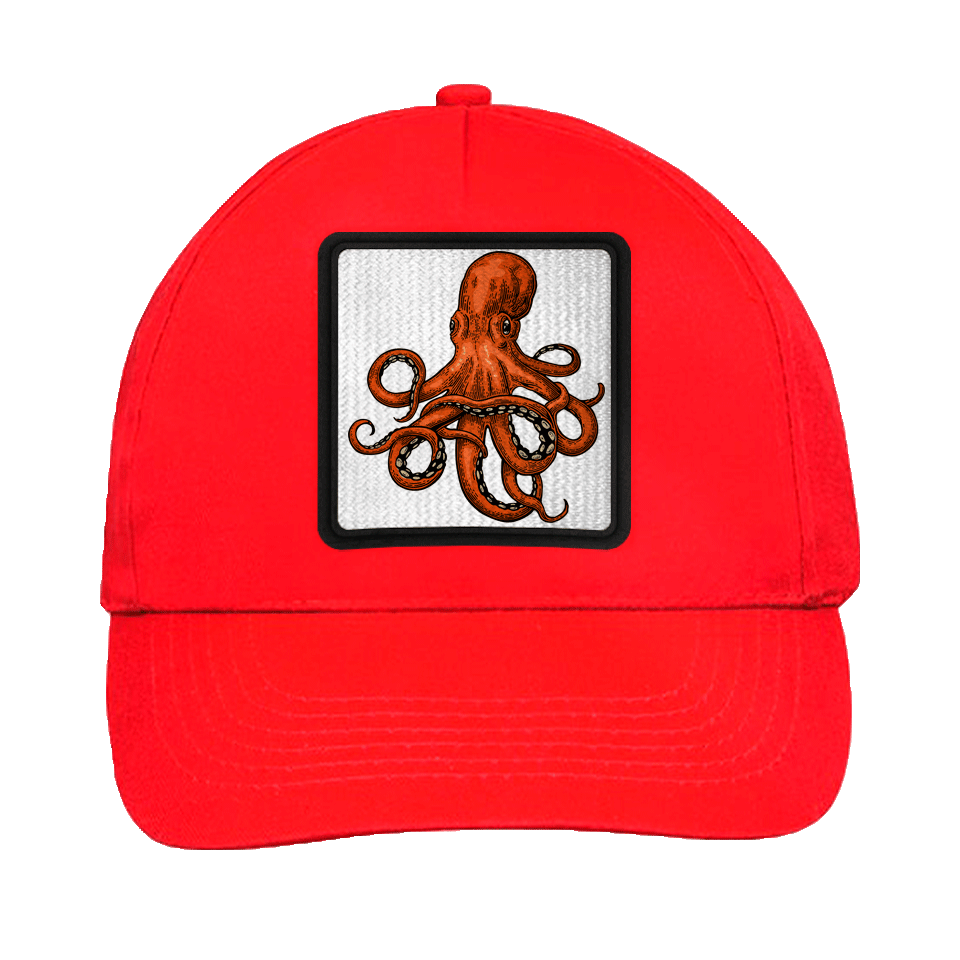 Gorra infantil con parche Pulpo