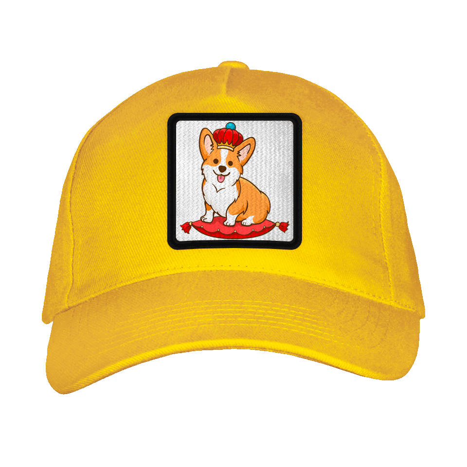 Gorra adulto con parche Rey Corgi