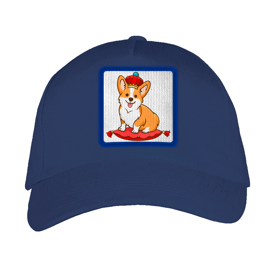 Gorra adulto con parche Rey Corgi