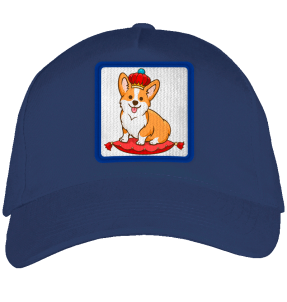 Gorra adulto con parche Rey Corgi