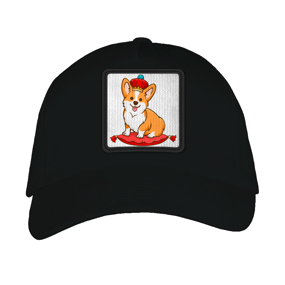 Gorra adulto con parche Rey Corgi