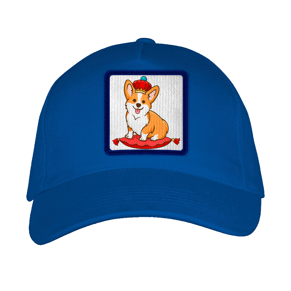 Gorra adulto con parche Rey Corgi